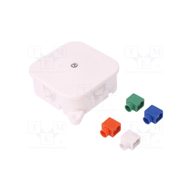 1 pcs x ELEKTRO-PLAST NASIELSK - 0213-00 - Enclosure: junction box, X: 86mm, Y: 86mm, Z: 35mm, with fixing lugs