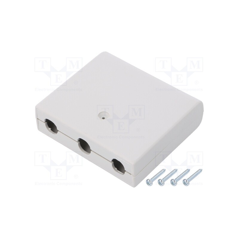 1 pcs x MASZCZYK - KM-19B/GY - Enclosure: multipurpose, X: 60mm, Y: 68mm, Z: 20mm, with hole, ABS