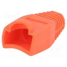 10 pcs x CONNFLY - DS1124-03-PR - RJ45 plug boot, 6.5mm, red