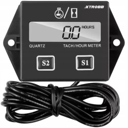 Operating hours counter for motorcycle lawn mower