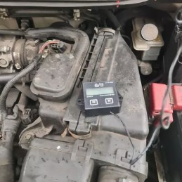 Operating hours counter for motorcycle lawn mower