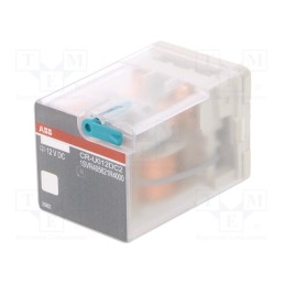 1 pcs x ABB - 1SVR405621R4000 - Relay: electromagnetic, DPDT, Ucoil: 12VDC, Icontacts max: 10A
