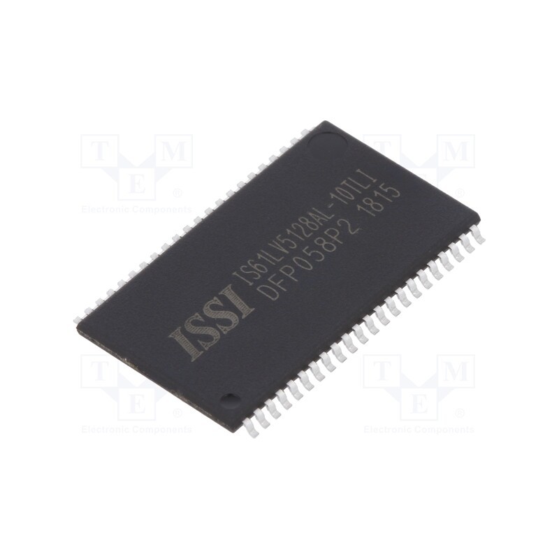 1 pcs x ISSI - IS61LV5128AL-10TLI - IC: SRAM memory, 4MbSRAM, 512kx8bit, 3.3V, 10ns, TSOP44 II