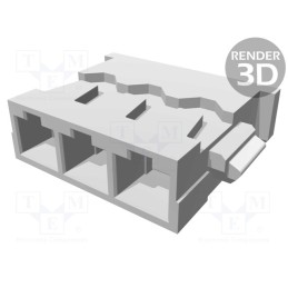 10 pcs x MOLEX - 781720003 - Plug, wire-board, female, 1.2mm, PIN: 3, for cable, -25÷85°C, 1.5A