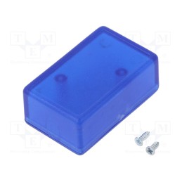 1 pcs x MASZCZYK - KM-3-TR/BL - Enclosure: multipurpose, X: 28mm, Y: 45mm, Z: 18mm, ABS