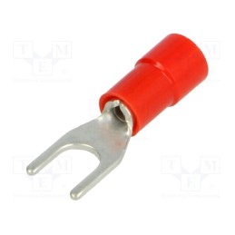 10 pcs x BM GROUP - BM 00120 - Tip: fork, M4, Ø: 4.2mm, 0.25÷1.5mm2, crimped, for cable, insulated