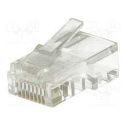 10 pcs x LOGILINK - MP0002 - Plug, RJ45, PIN: 8, Cat: 5e, unshielded, Layout: 8p8c, for cable, male