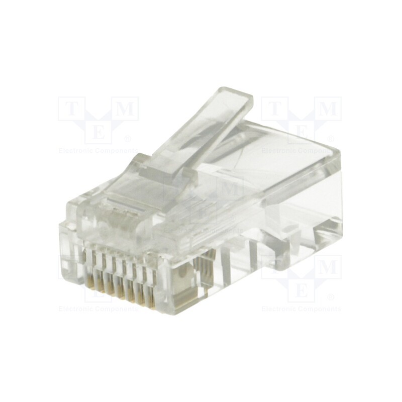 10 pcs x LOGILINK - MP0002 - Plug, RJ45, PIN: 8, Cat: 5e, unshielded, Layout: 8p8c, for cable, male