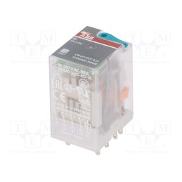 1 pcs x ABB - 1SVR405613R8500 - Relay: electromagnetic, 4PDT, Ucoil: 125VDC, Icontacts max: 6A