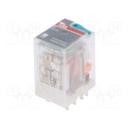 1 pcs x ABB - 1SVR405611R8500 - Relay: electromagnetic, DPDT, Ucoil: 125VDC, Icontacts max: 12A