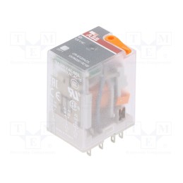 1 pcs x ABB - 1SVR405611R2100 - Relay: electromagnetic, DPDT, Ucoil: 120VAC, Icontacts max: 12A