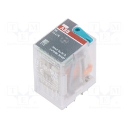 1 pcs x ABB - 1SVR405613R8400 - Relay: electromagnetic, 4PDT, Ucoil: 110VDC, Icontacts max: 6A
