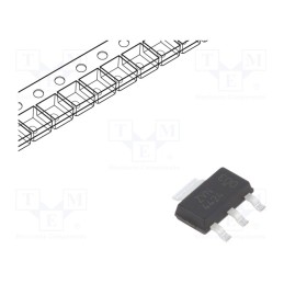 1 pcs x DIODES INCORPORATED - ZVN4424GTA - Transistor: N-MOSFET, unipolar, 240V, 0.5A, Idm: 1.5A, 2.5W, SOT223