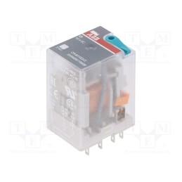1 pcs x ABB - 1SVR405611R8000 - Relay: electromagnetic, DPDT, Ucoil: 110VDC, Icontacts max: 12A