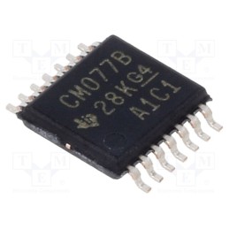3 pcs x TEXAS INSTRUMENTS - CD4077BPW - IC: digital, XNOR, Ch: 4, IN: 4, CMOS, SMD, TSSOP14, 3÷18VDC, -55÷125°C