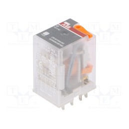 1 pcs x ABB - 1SVR405618R7000 - Relay: electromagnetic, 4PDT, Ucoil: 110VAC, Icontacts max: 6A