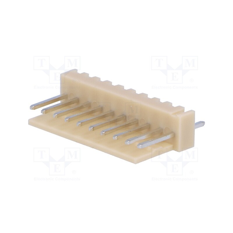 10 pcs x NINIGI - NS25-W10P - Socket, wire-board, male, NS25, 2.54mm, PIN: 10, THT, 250V, 3A, tinned