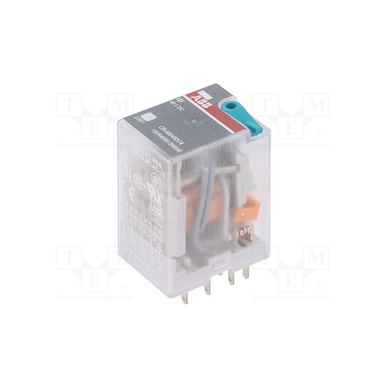 1 pcs x ABB - 1SVR405613R6000 - Relay: electromagnetic, 4PDT, Ucoil: 48VDC, Icontacts max: 6A