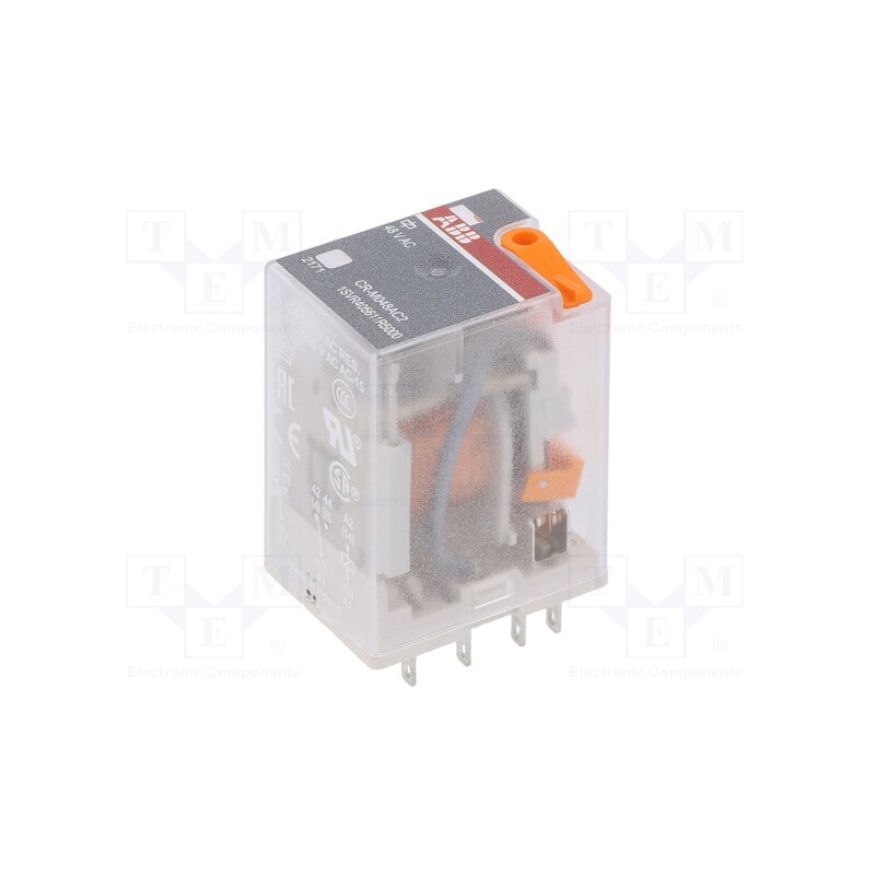 1 pcs x ABB - 1SVR405611R5000 - Relay: electromagnetic, DPDT, Ucoil: 48VAC, Icontacts max: 12A