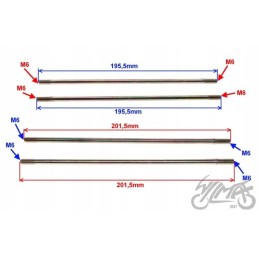 Cylinder pin 4 pieces 4t atv quad 110 125 cc