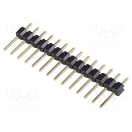 10 pcs x CONNFLY - DS1021-1*14SF11-B - Pin header, pin strips, male, PIN: 14, straight, 2.54mm, THT, 1x14