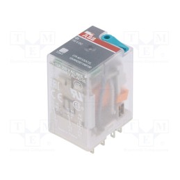 1 pcs x ABB - 1SVR405611R8100 - Relay: electromagnetic, DPDT, Ucoil: 110VDC, Icontacts max: 12A