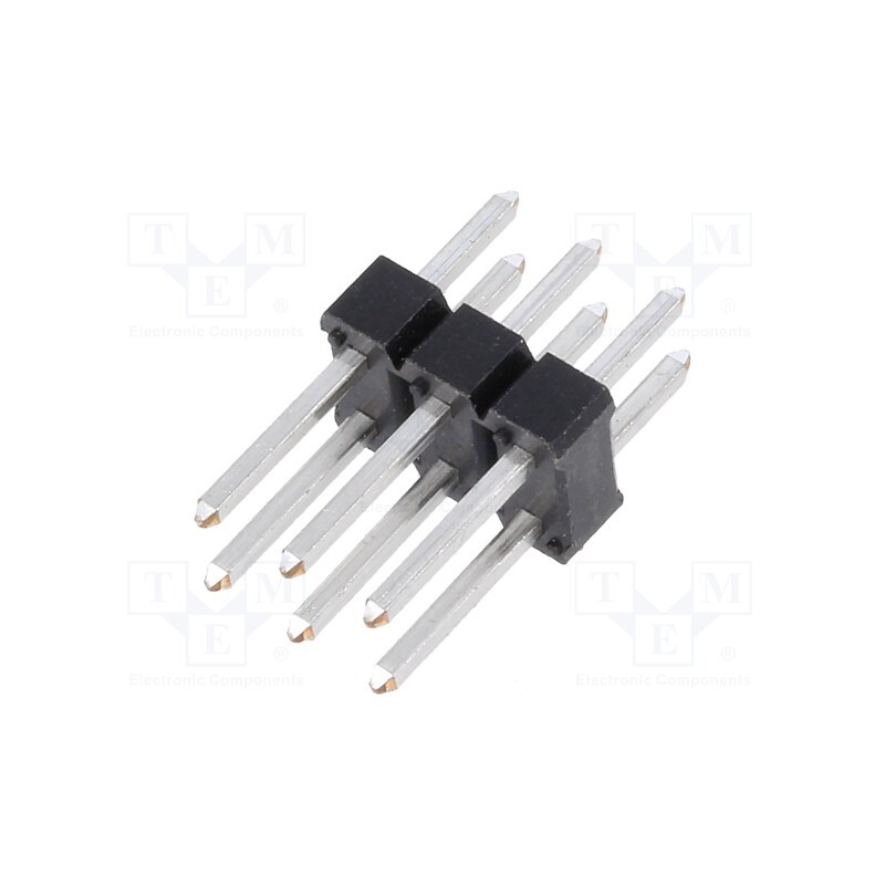 10 pcs x Amphenol Communications Solutions - 68602-406HLF - Pin header, pin strips, male, BERGSTIK II, 2.54mm, PIN: 6, THT, FCI