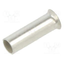 10 pcs x PANDUIT - F78-7-M - Tip: bootlace ferrule, non-insulated, copper, 1.5mm2, tinned, 7mm