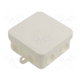 1 pcs x OBO BETTERMANN - A 8 HF RW - Enclosure: junction box, X: 75mm, Y: 75mm, Z: 36mm, polyetylene, IP55