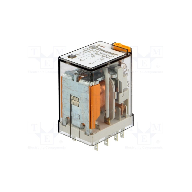 1 pcs x FINDER - 55.32.8.110.0040 - Relay: electromagnetic, DPDT, Ucoil: 110VAC, Icontacts max: 20A