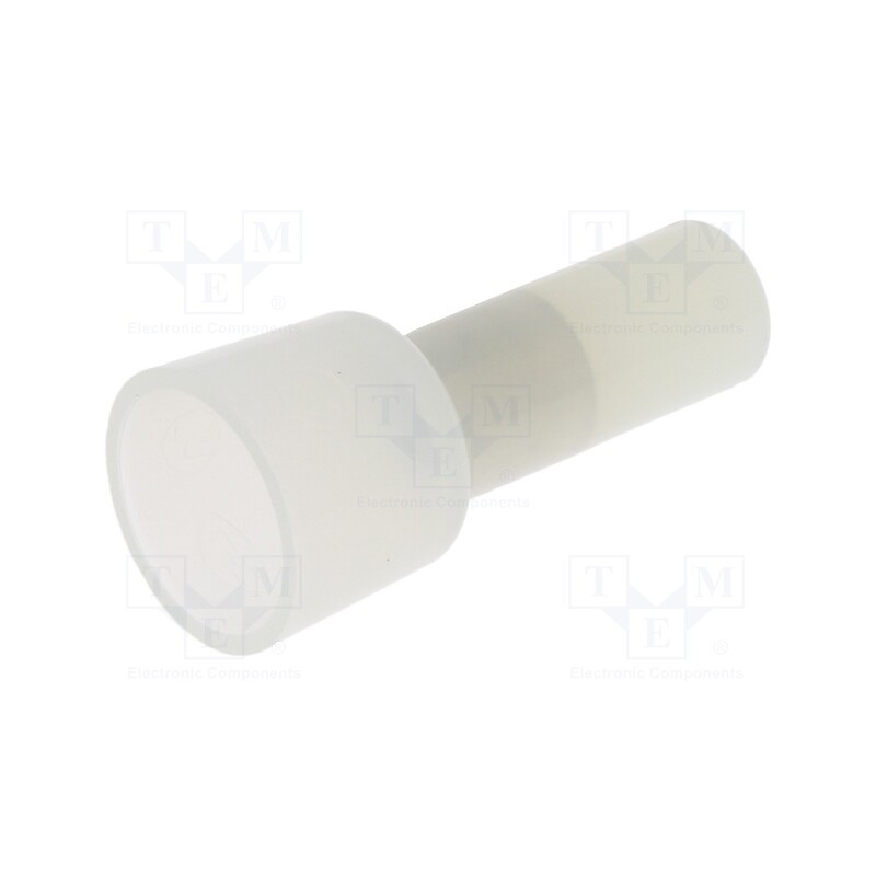 10 pcs x NICHIFU - CE 5 - Quick splice, crimped, Variant: end connector, L: 28mm, UL94V-2