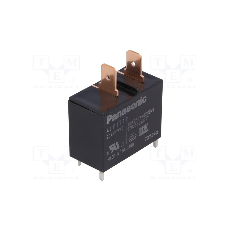 1 pcs x PANASONIC - ALF1T12 - Relay: electromagnetic, SPST-NO, Ucoil: 12VDC, Icontacts max: 25A