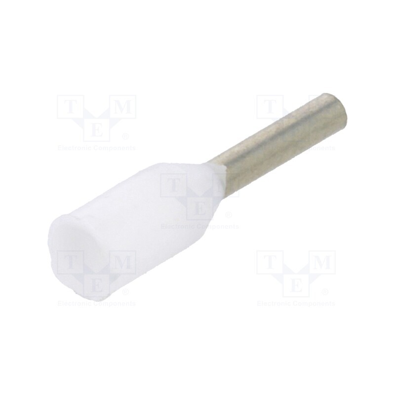 10 pcs x TE Connectivity - 966067-1 - Tip: bootlace ferrule, insulated, copper, 0.5mm2, 6mm, tinned