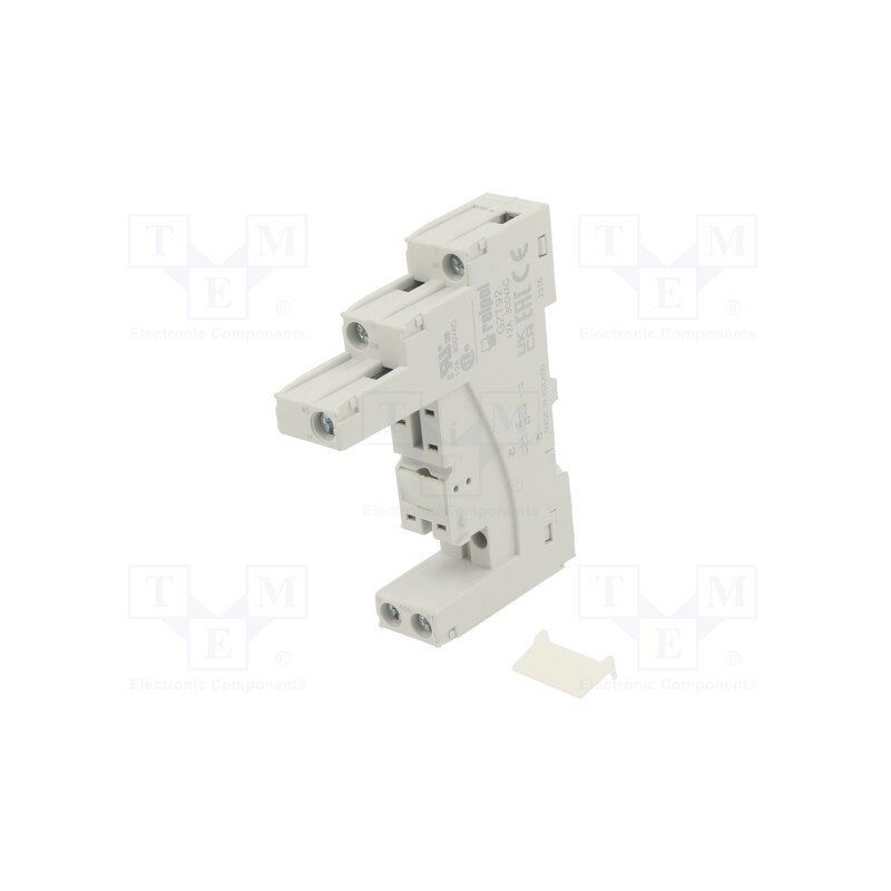 1 pcs x RELPOL - GZT92 - Socket, PIN: 5, 12A, 300VAC, on panel,for DIN rail mounting