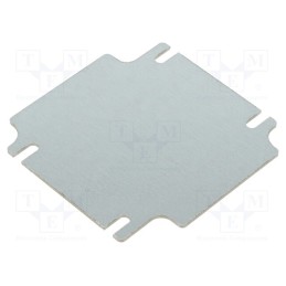 1 pcs x KRADEX - ZMB90.90 - Mounting plate, steel, W: 80.7mm, L: 80.7mm, Thk: 1.5mm, Series: ZP
