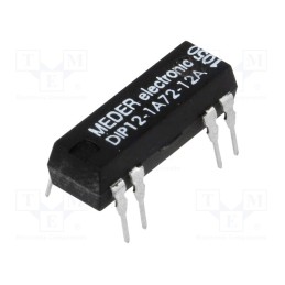 1 pcs x MEDER - DIP12-1A72-12A - Relay: reed switch, SPST-NO, Ucoil: 12VDC, 1A, max.200VDC, 145mW