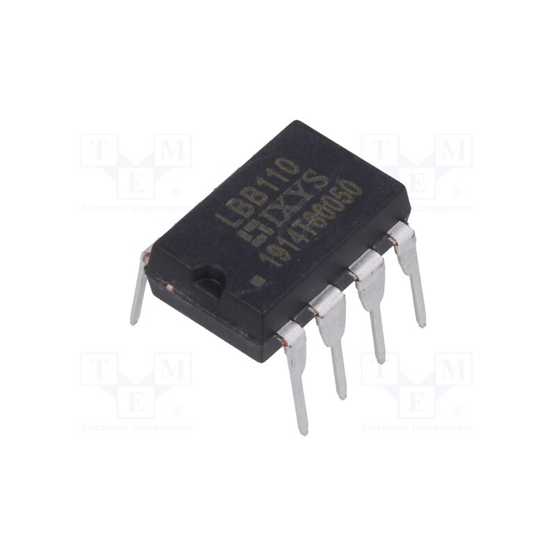 1 pcs x IXYS - LBB110 - Relay: solid state, SPST-NC x2, Icntrl max: 50mA, 120mA, 35Ω, THT