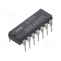 1 pcs x NTE Electronics - NTE4086B - IC: digital, AND-NOR,combination, Ch: 4, IN: 2, CMOS, THT, DIP14