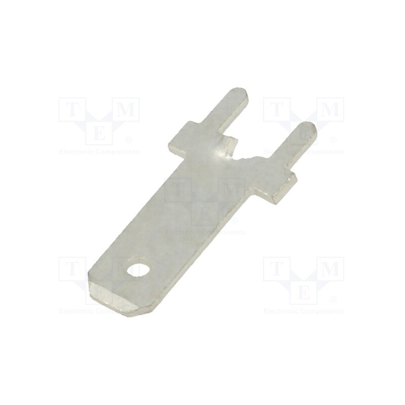 10 pcs x FIX&FASTEN - PCRS187A - Terminal: flat, 4.75mm, 0.8mm, male, THT, brass, tinned, straight