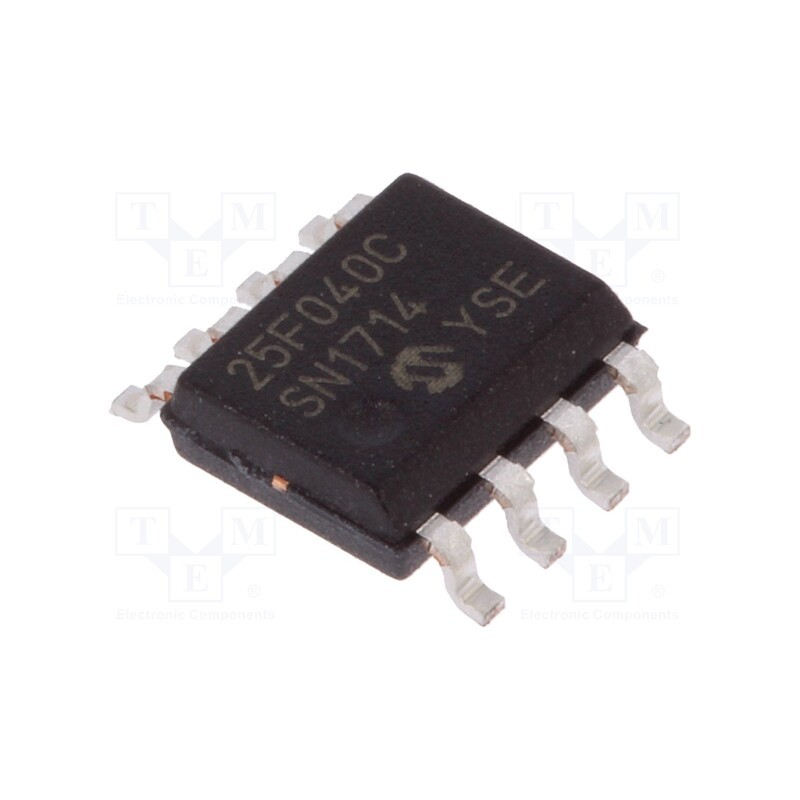 1 pcs x MICROCHIP TECHNOLOGY - SST25PF040C-40I/SN - IC: FLASH memory, 4MbFLASH, SDI,SPI, 40MHz, 2.3÷3.6V, SO8, serial