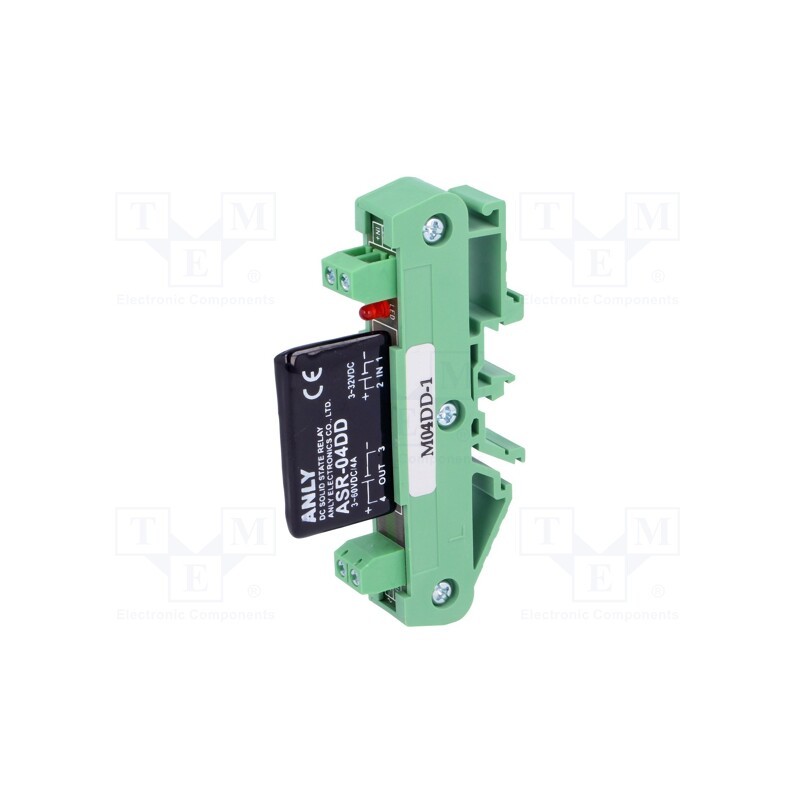 1 pcs x ANLY ELECTRONICS - ASR-M04DD-1 - Relay: solid state, Ucntrl: 5÷32VDC, 4A, 3÷60VDC, Variant: 1-phase