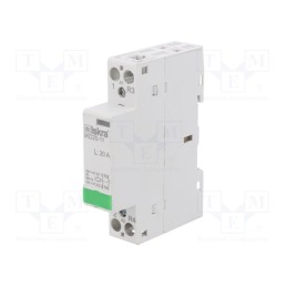 1 pcs x ISKRA - 30.046.011 - Contactor: 2-pole installation, 20A, 230VAC,220VDC, NC + NO