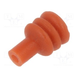 10 pcs x TE Connectivity - 184140-1 - WIRE SEAL,RUBBER,SENSOR,ORANGE