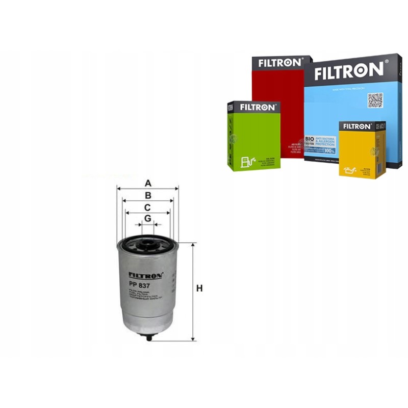 Fiat vw audi iveco filtron fuel filter