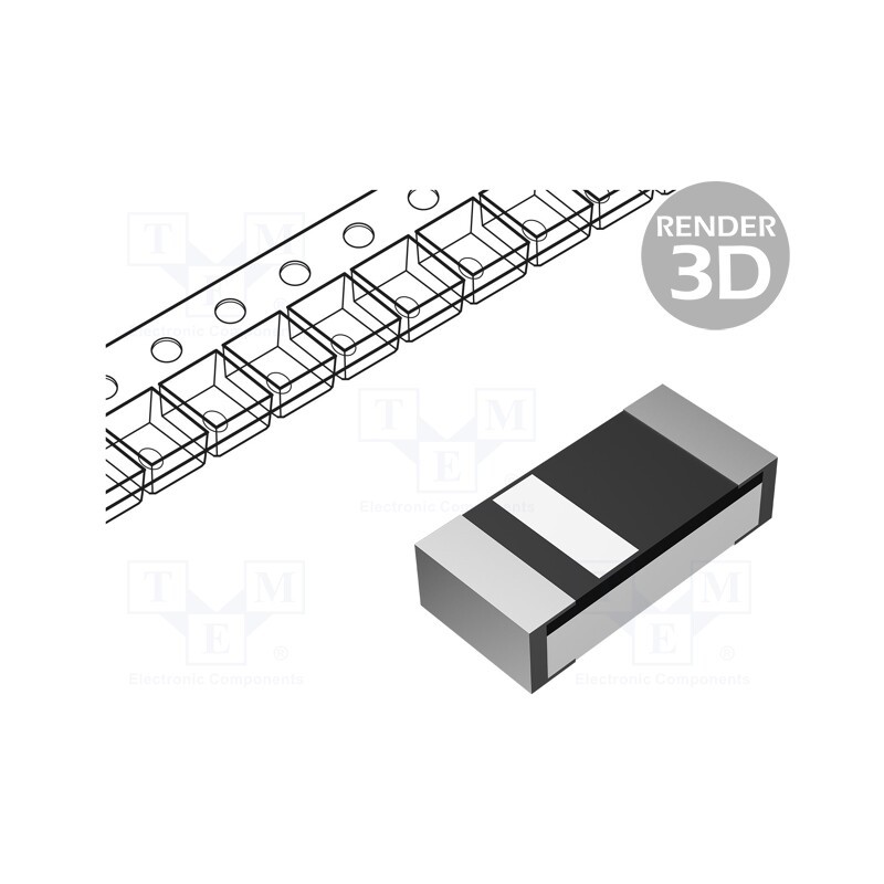10 pcs x TAIWAN SEMICONDUCTOR - BZY55B5V6 RYG - Diode: Zener, 0.5W, 5.6V, 5mA, SMD, , 0805, single diode