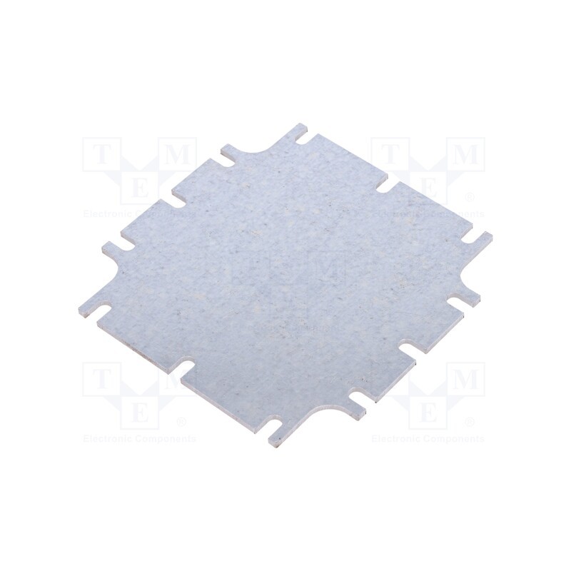 1 pcs x KRADEX - ZMB105.105 -AS - Mounting plate, steel, W: 91mm, L: 91mm, Thk: 2mm, Plating: zinc