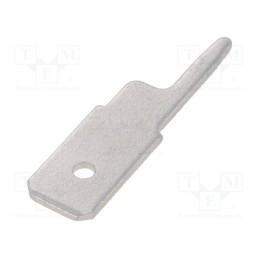 10 pcs x MIFLEX - KP-904-01 - Terminal: flat, 6.3mm, 0.8mm, male, THT, steel, tinned, straight