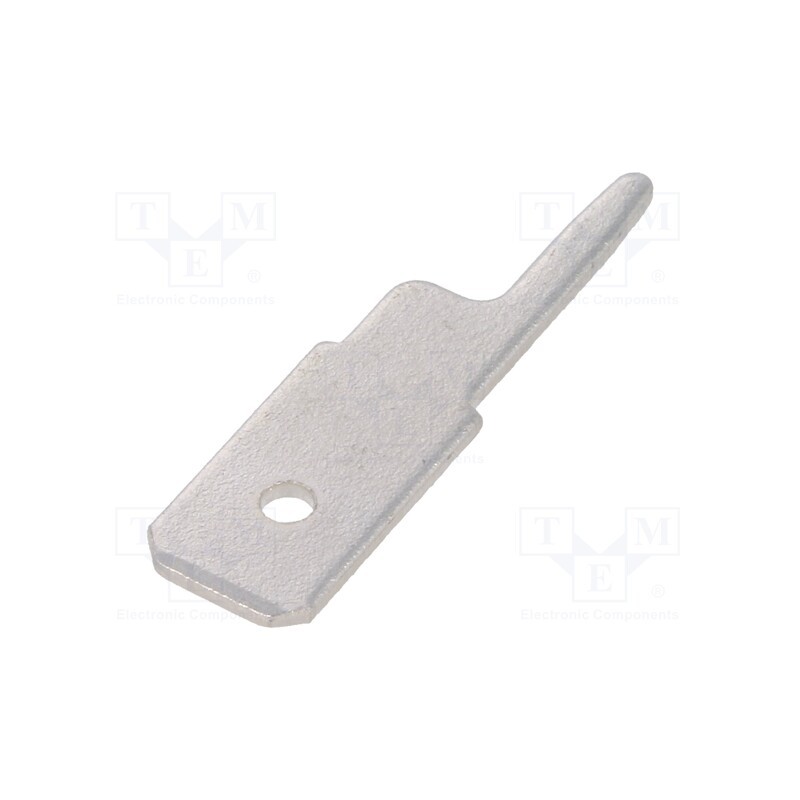 10 pcs x MIFLEX - KP-904-01 - Terminal: flat, 6.3mm, 0.8mm, male, THT, steel, tinned, straight