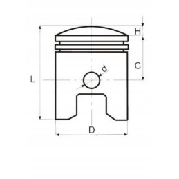 Piston 77 00 18 25 2 go kart engine honda gx270 motogeneric