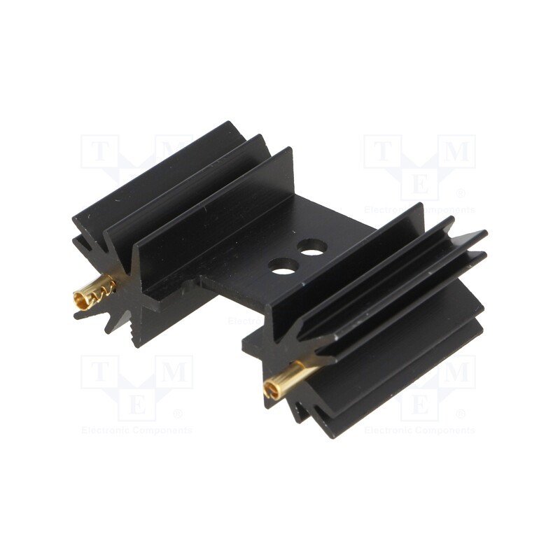 1 pcs x FISCHER ELEKTRONIK - SK104-25STS - Heatsink: extruded, SOT32,TO220,TO3P, black, L: 25.4mm, 14K/W
